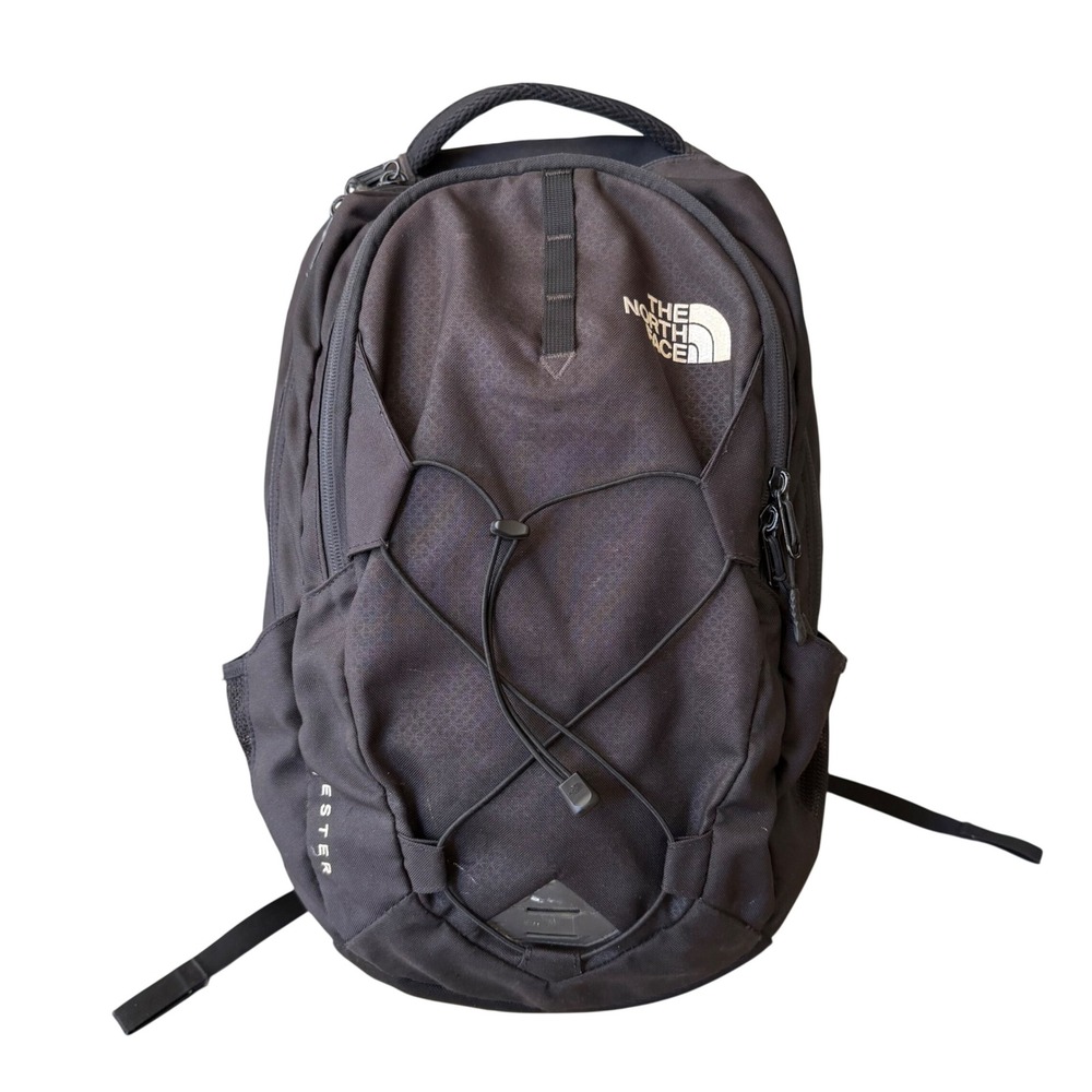 The North Face Jester Backpack Black FlexVent Laptop Sleeve Daypack Bag